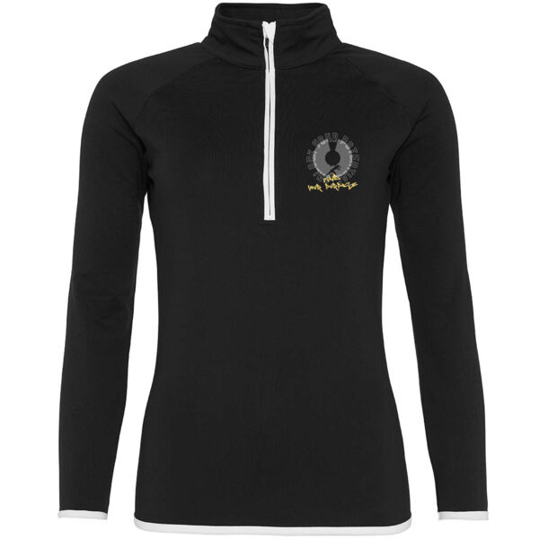 Unique U  - Girlie Half Zip Sweat Top Thumbnail